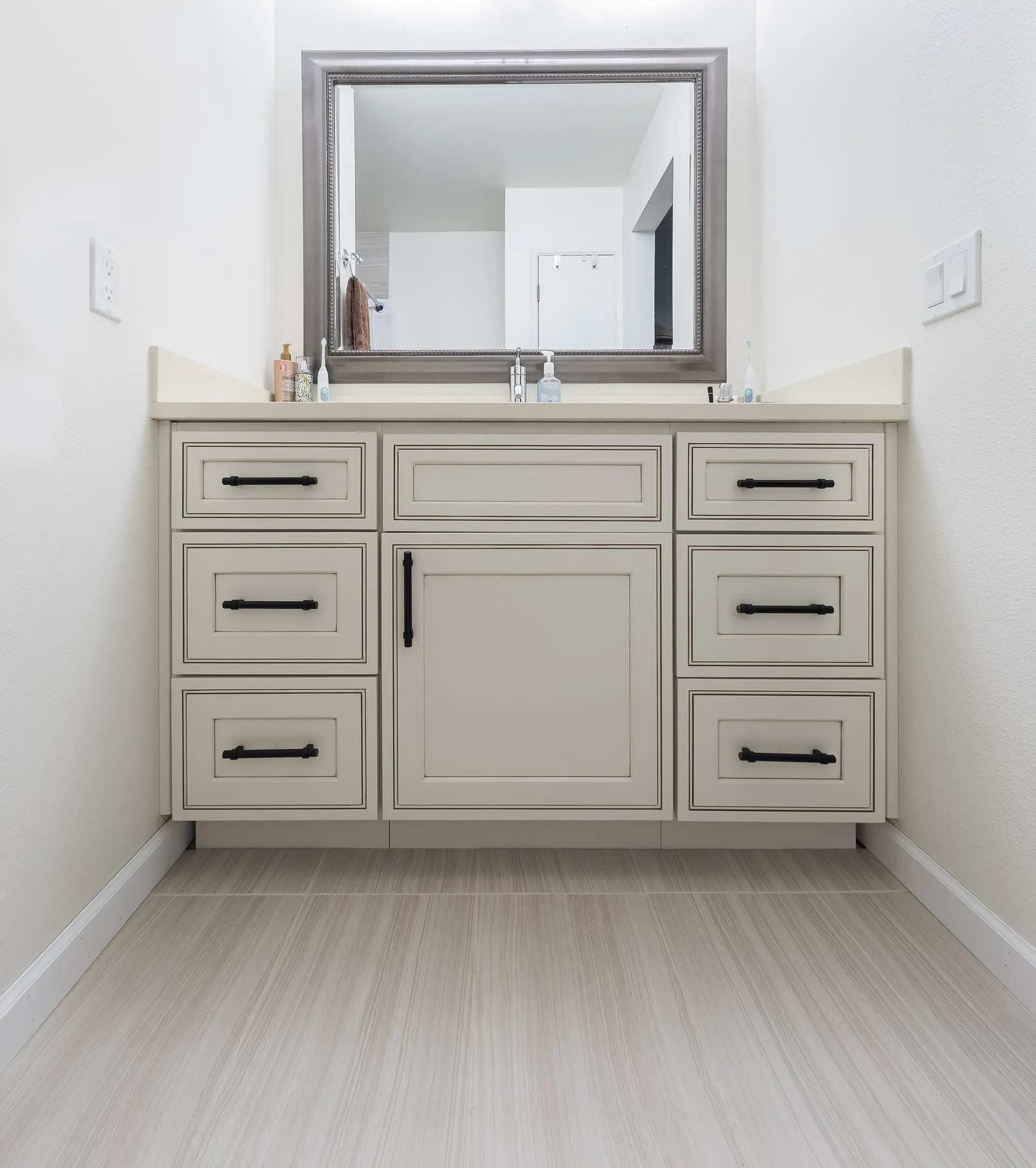 Custom bathroom cabinetry